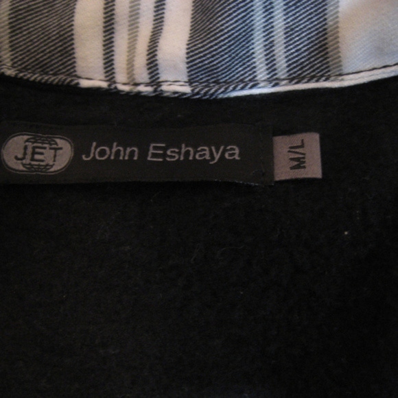 JET by John Eshaya Black Layered Shirt Size M/L - Picture 8 of 8